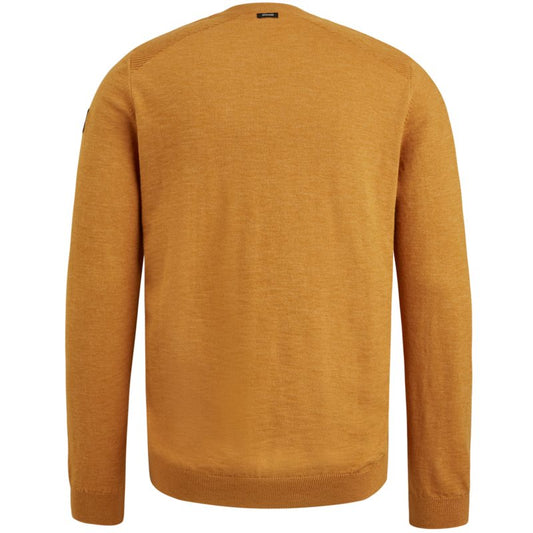 Crewneck cotton slub