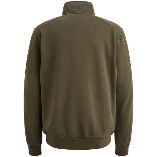 Sweatshirt met halve rits