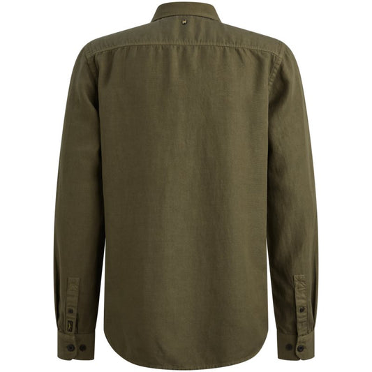 Overshirt van katoen lyocell