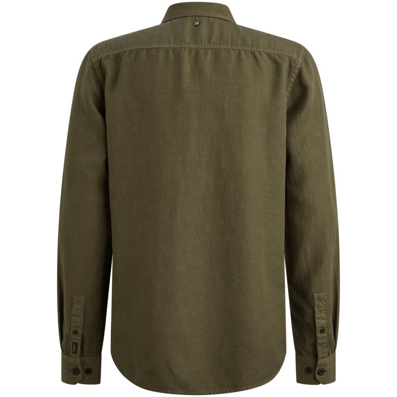 Overshirt van katoen lyocell