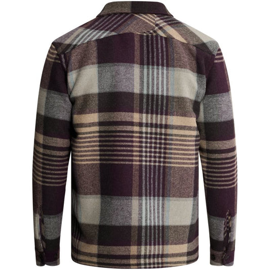 Wolblend overshirt met ruit