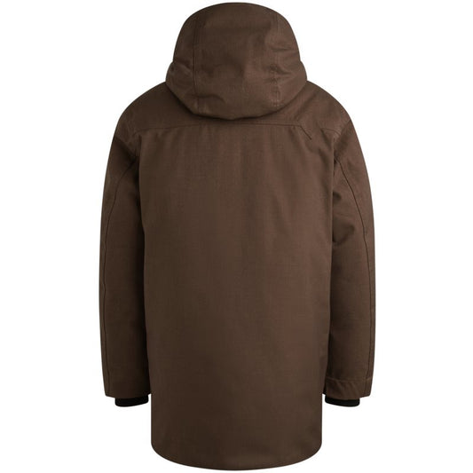 Semi long jacket MELANGE TWILL