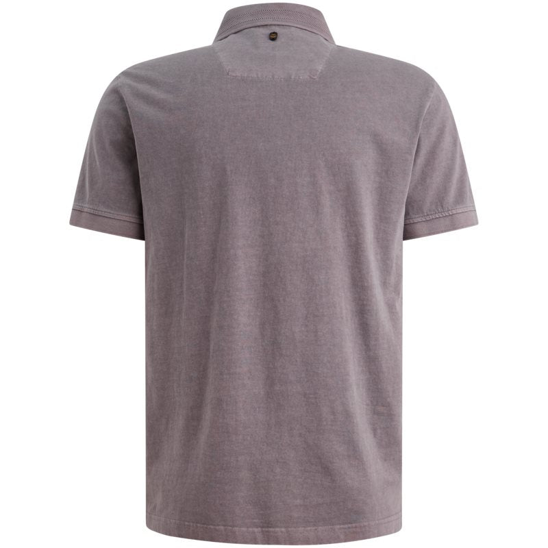 Polo met garment-dye wassing