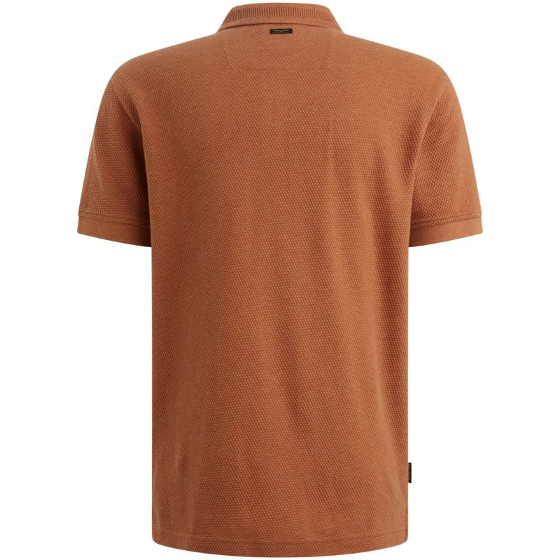 Polo in popcorn jersey
