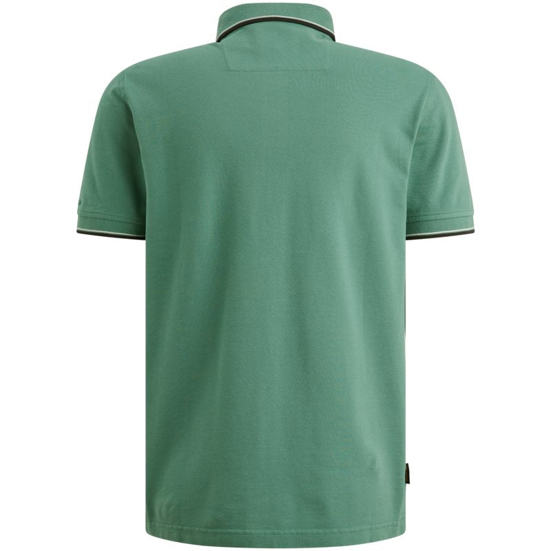 Short sleeve polo stretch piqu