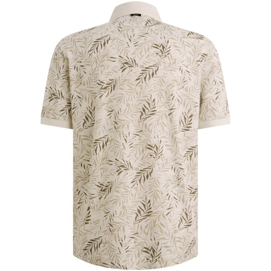 Pique polo met print