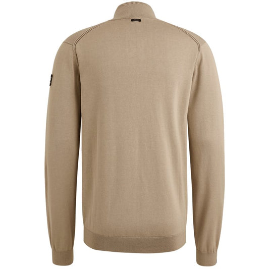 Zip jacket cotton modal plated