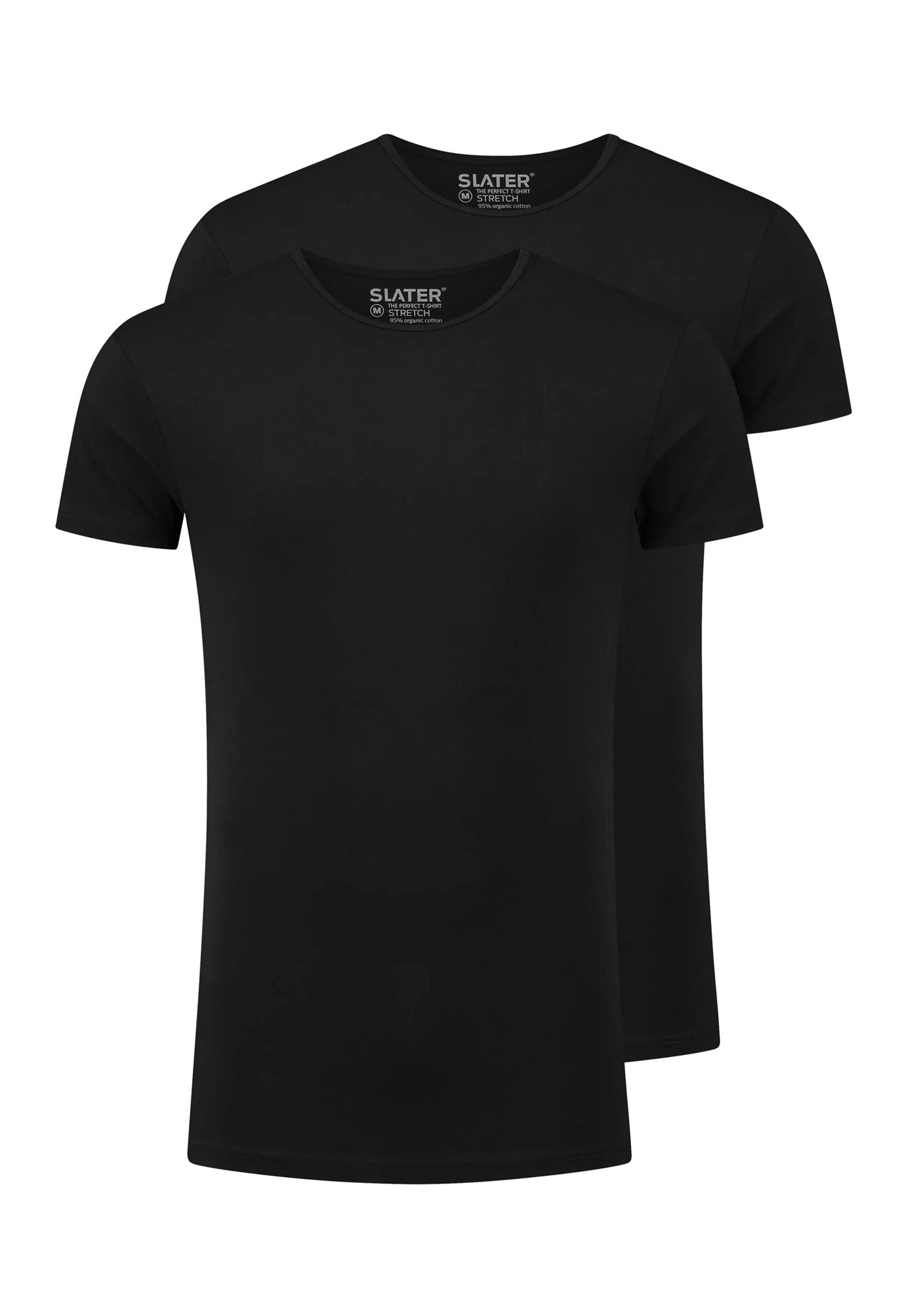 Stretch 2P R-Neck Black