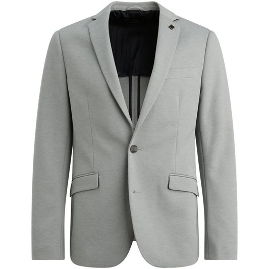 Blazer Scura Melange Pique