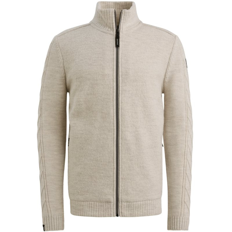 Button jacket boiled wool