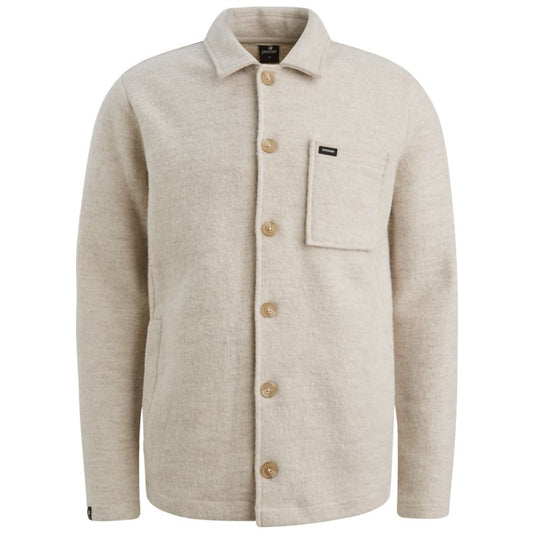 Button jacket boiled wool