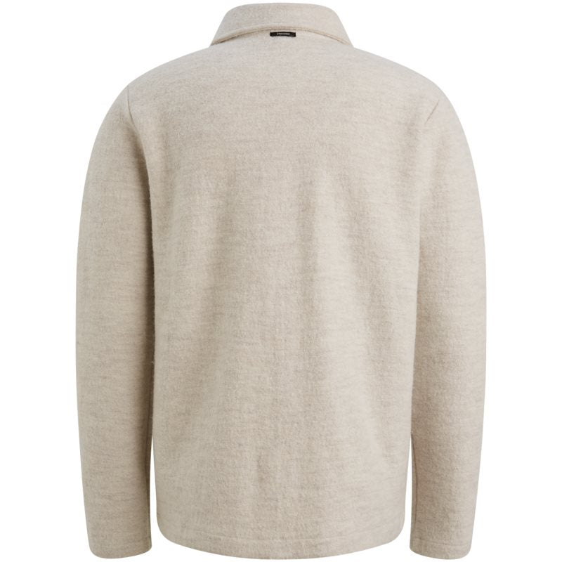 Button jacket boiled wool