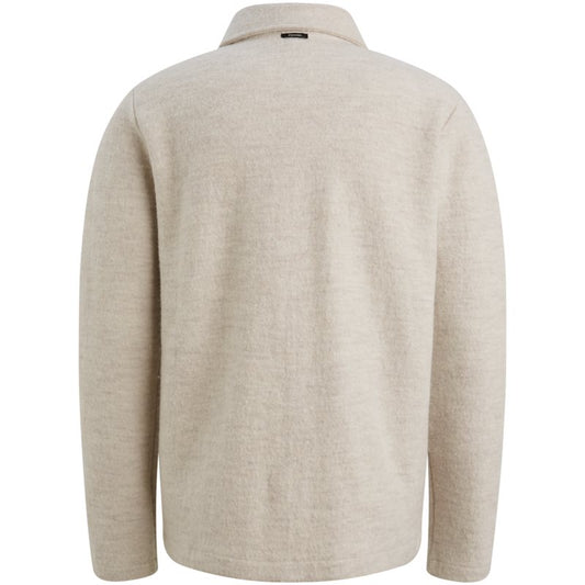 Button jacket boiled wool