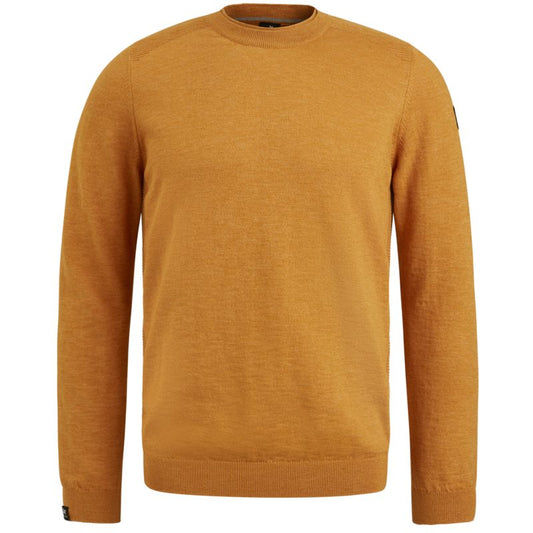 Crewneck cotton slub