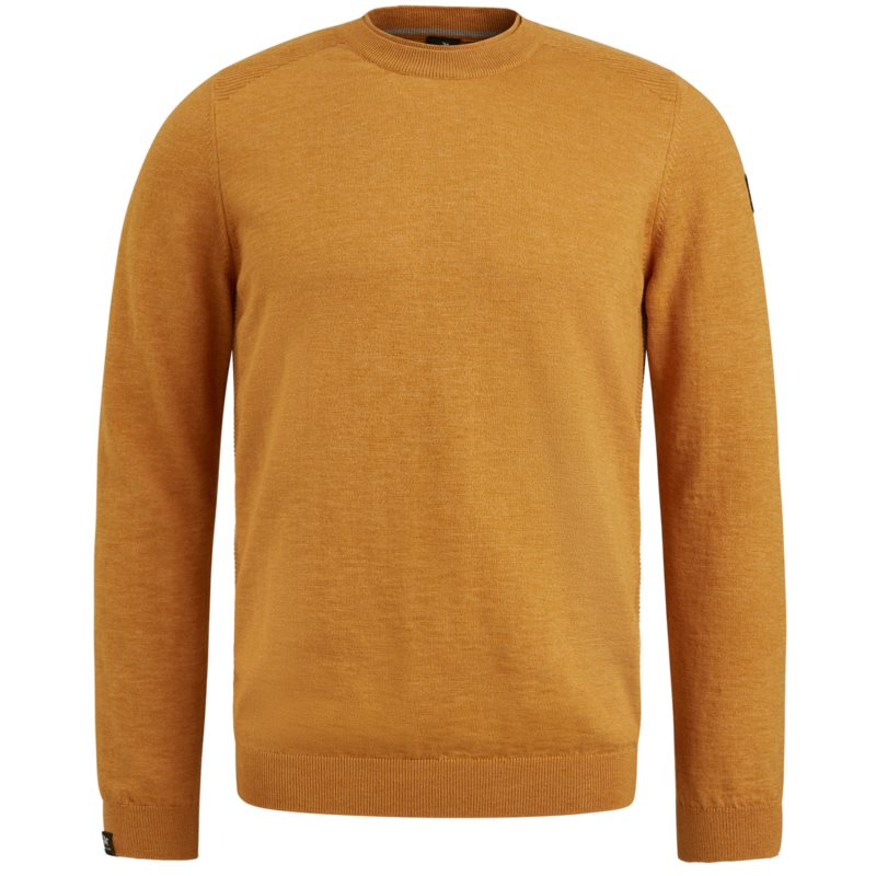 Crewneck cotton slub