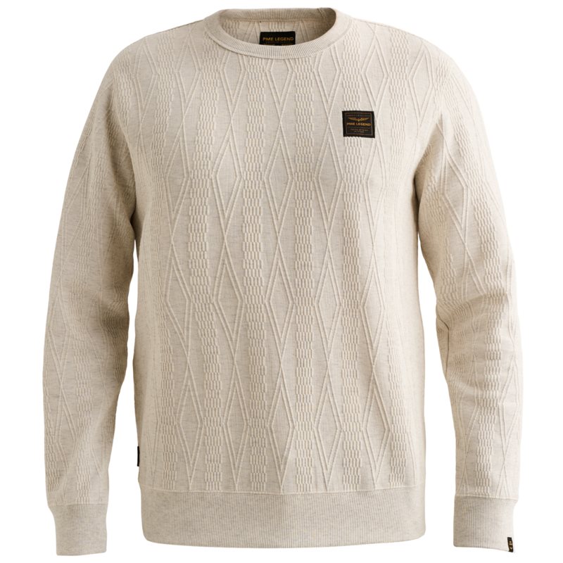 Crewneck jacquard sweat