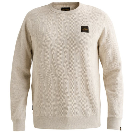 Crewneck jacquard sweat