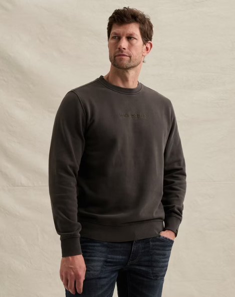 Sweater met garment dye