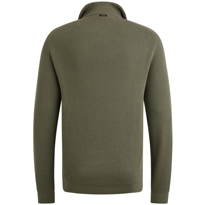 Half zip collar cotton structu