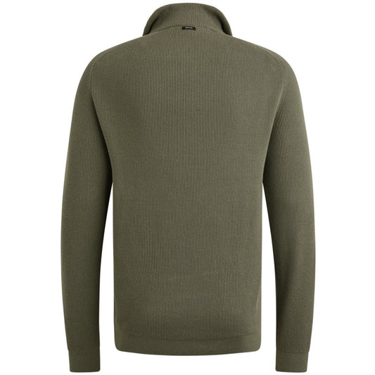 Half zip collar cotton structu