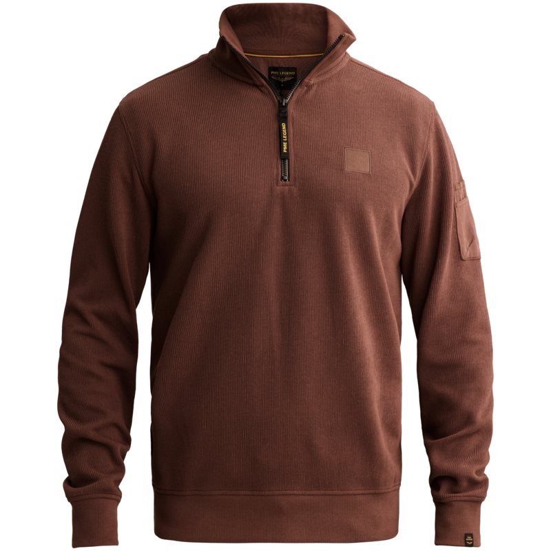 Sweater met halve rits