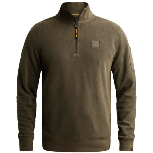 Sweater met halve rits