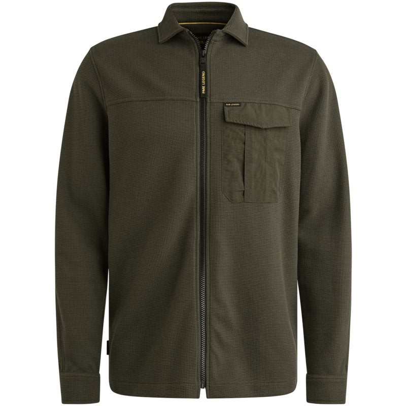 Overshirt met wafelstructuur