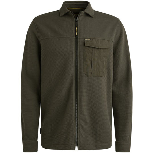 Overshirt met wafelstructuur