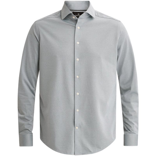 Overhemd van oxford jersey