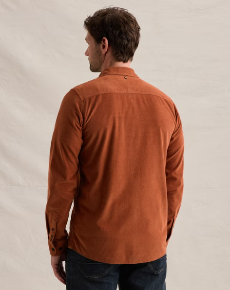 Overhemd van fijne corduroy