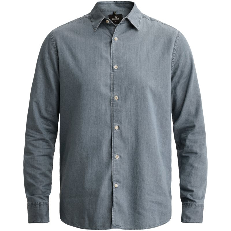 Overhemd indigo twill