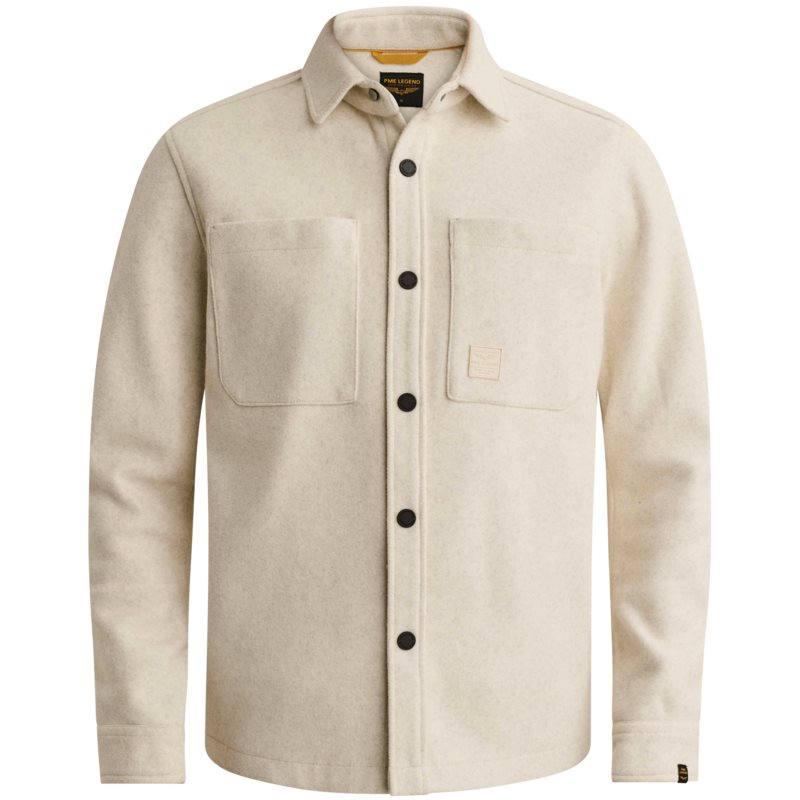 Overshirt met wol look