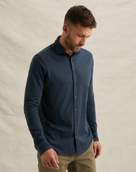 Overhemd van katoen jersey