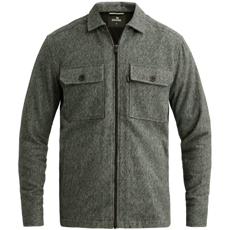 Overshirt met ritssluiting.