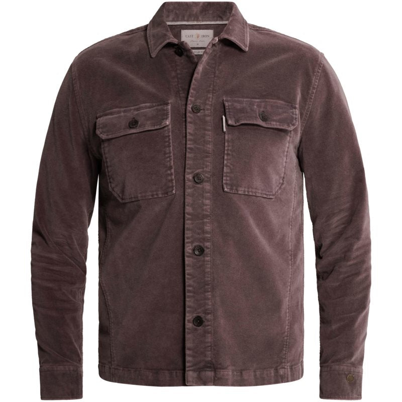 Overshirt in velours