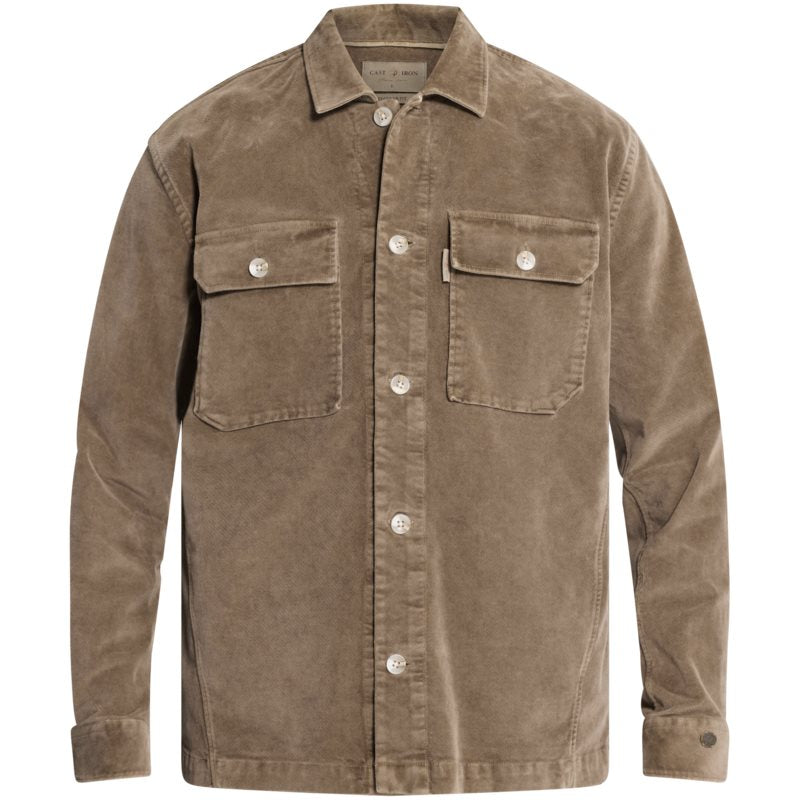 Overshirt in velours