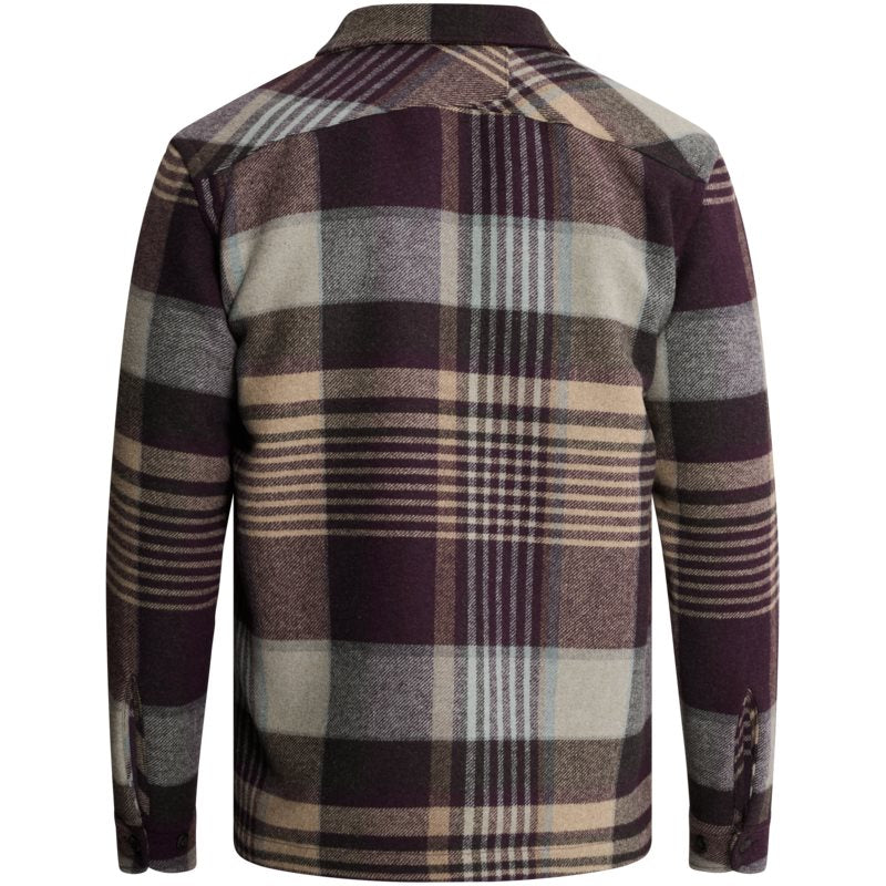 Wolblend overshirt met ruit