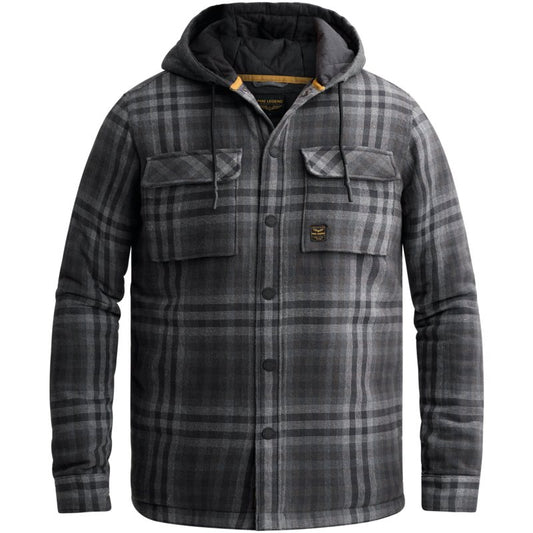 Gevoerd overshirt met capuchon