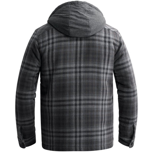 Gevoerd overshirt met capuchon