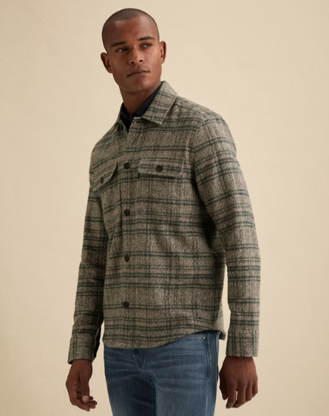 Overshirt met ruitpatroon