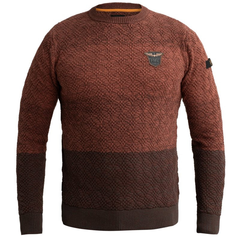 Trui gebreid met gradient