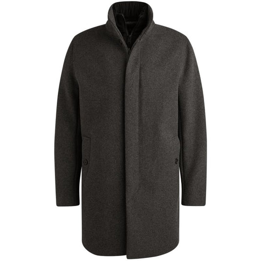 Semi long jacket Dense Wool Ch