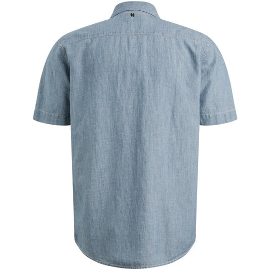 Denim shirt korte mouw
