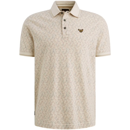 Pique polo met print