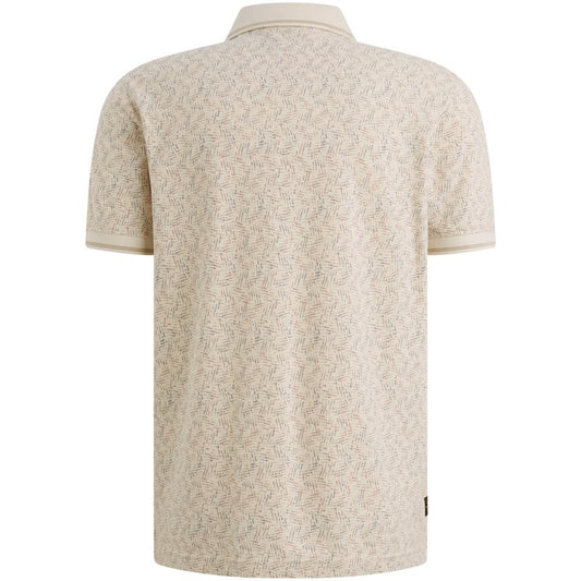 Pique polo met print
