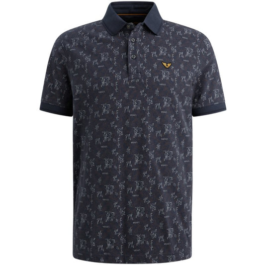 Pique polo met print