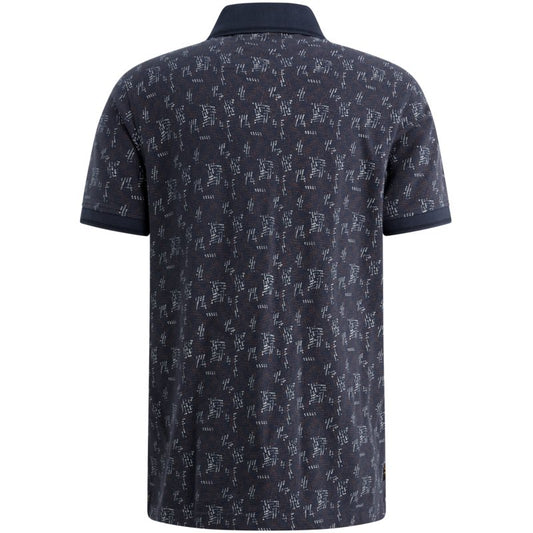Pique polo met print