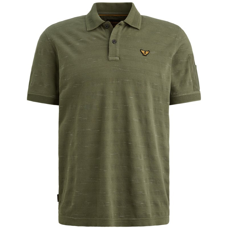 Short sleeve polo injected pop