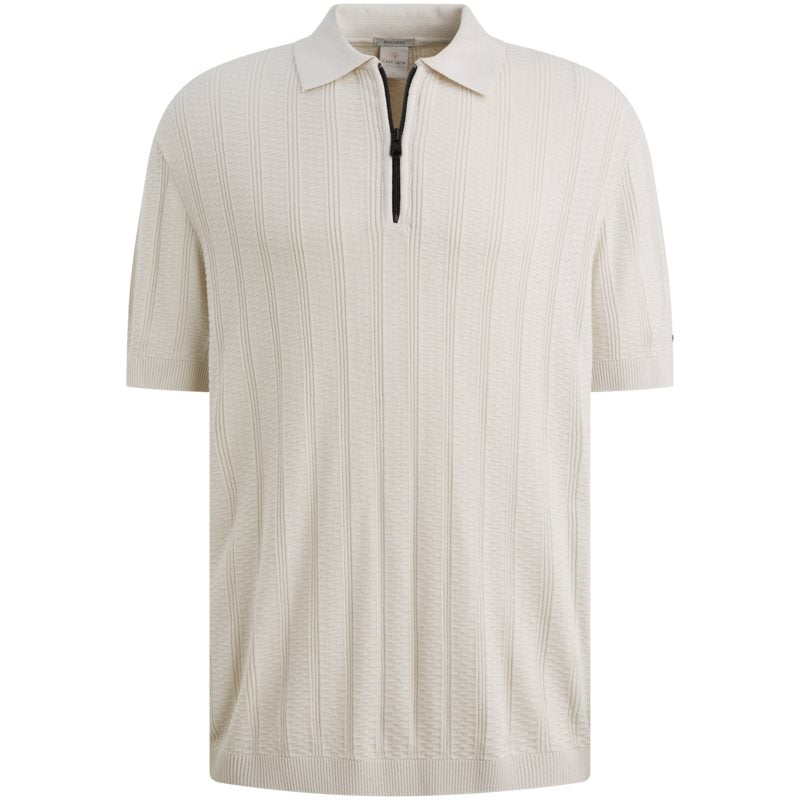 Regular fit polo met rits