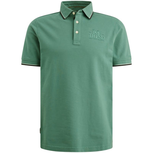 Short sleeve polo stretch piqu